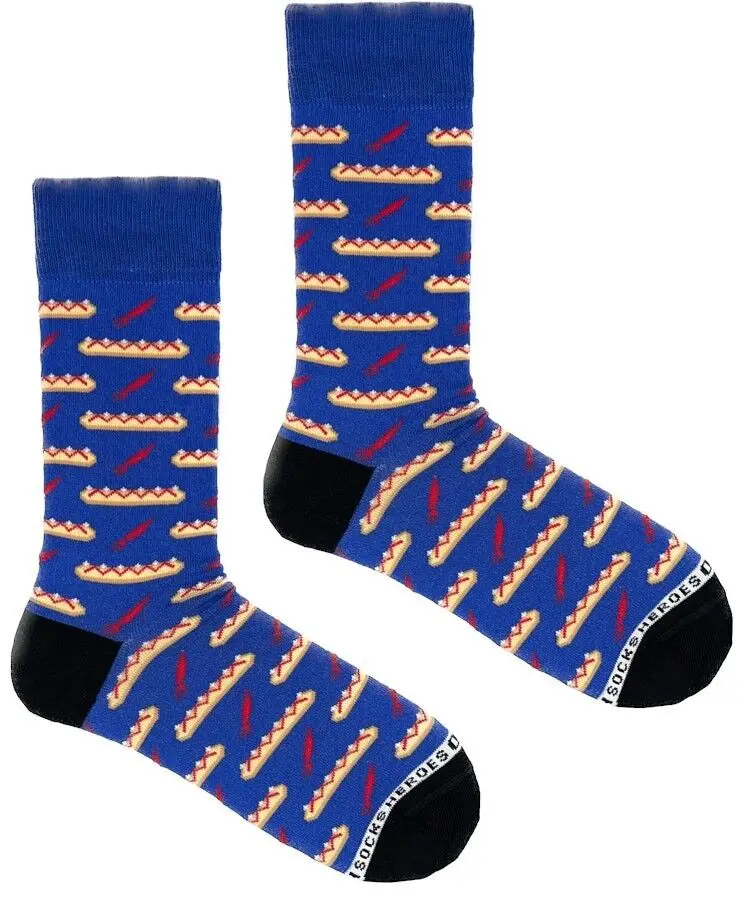 Frikandel Blue - Herensokken Größe 41-46