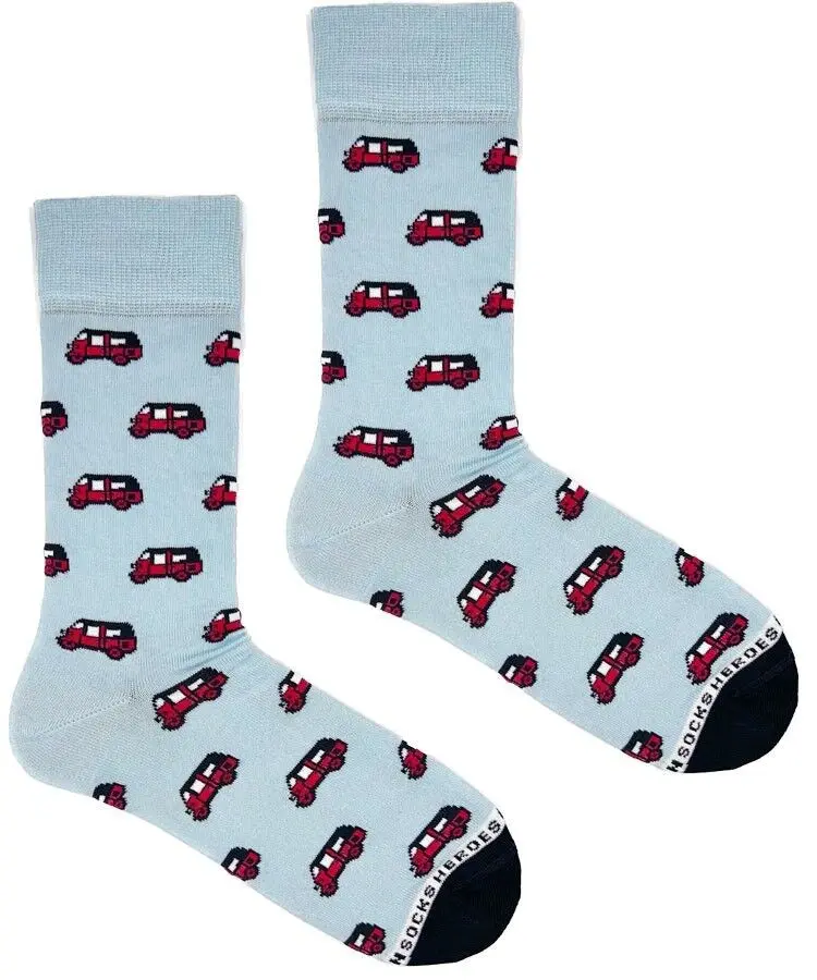 Helden auf Socken - TukTuk Blau - Herensokken maat 41-46