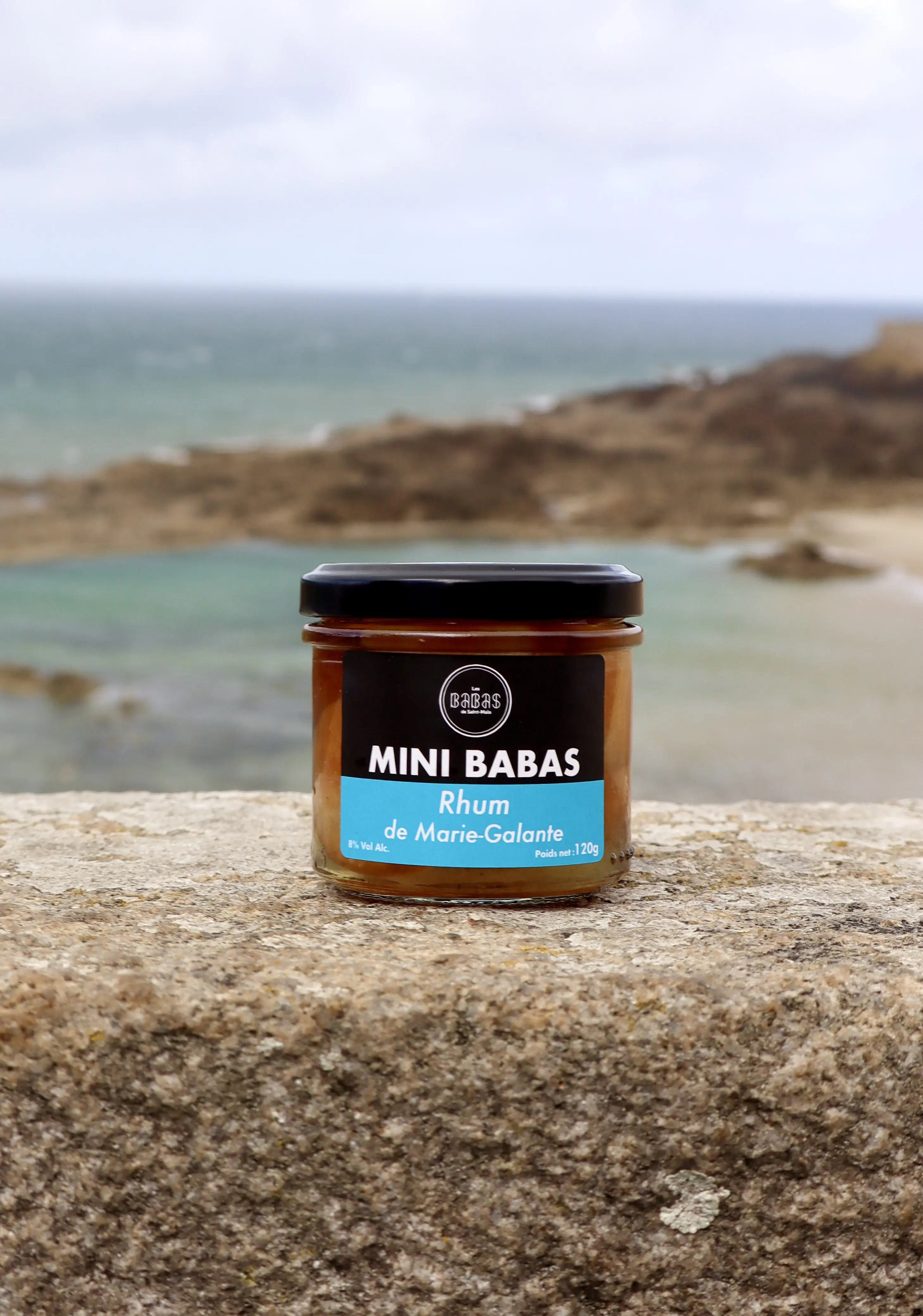 Mini babás al ron de Marie-Galante y vainilla de Madagascar, 120 g