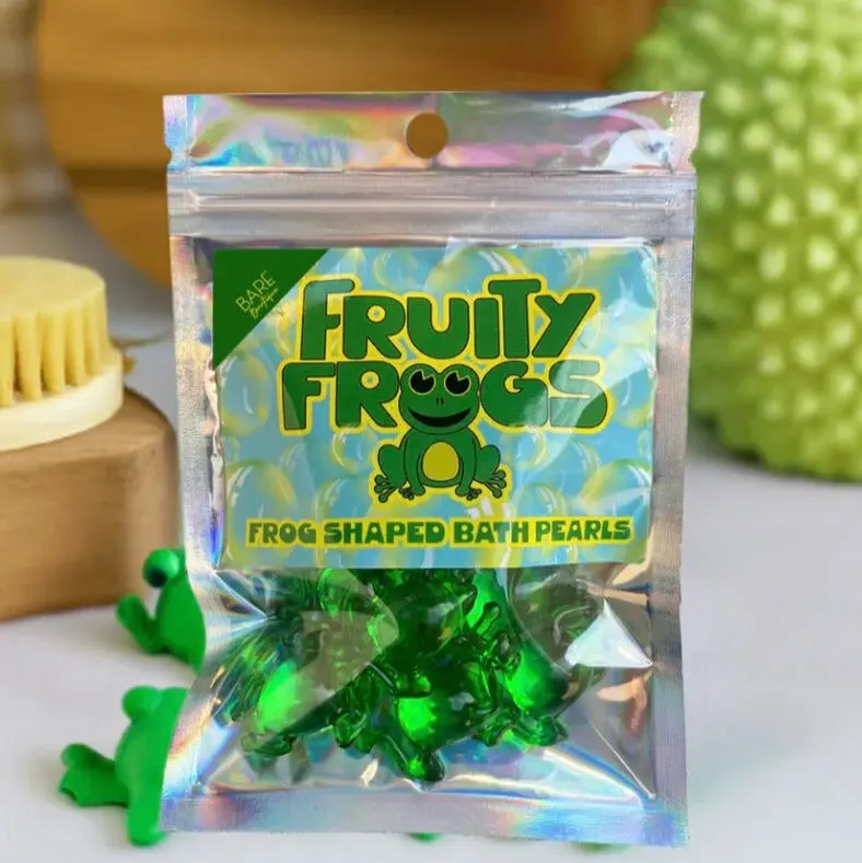 Fruity Frogs - 10 perle da bagno a forma di rana. Al profumo di kiwi