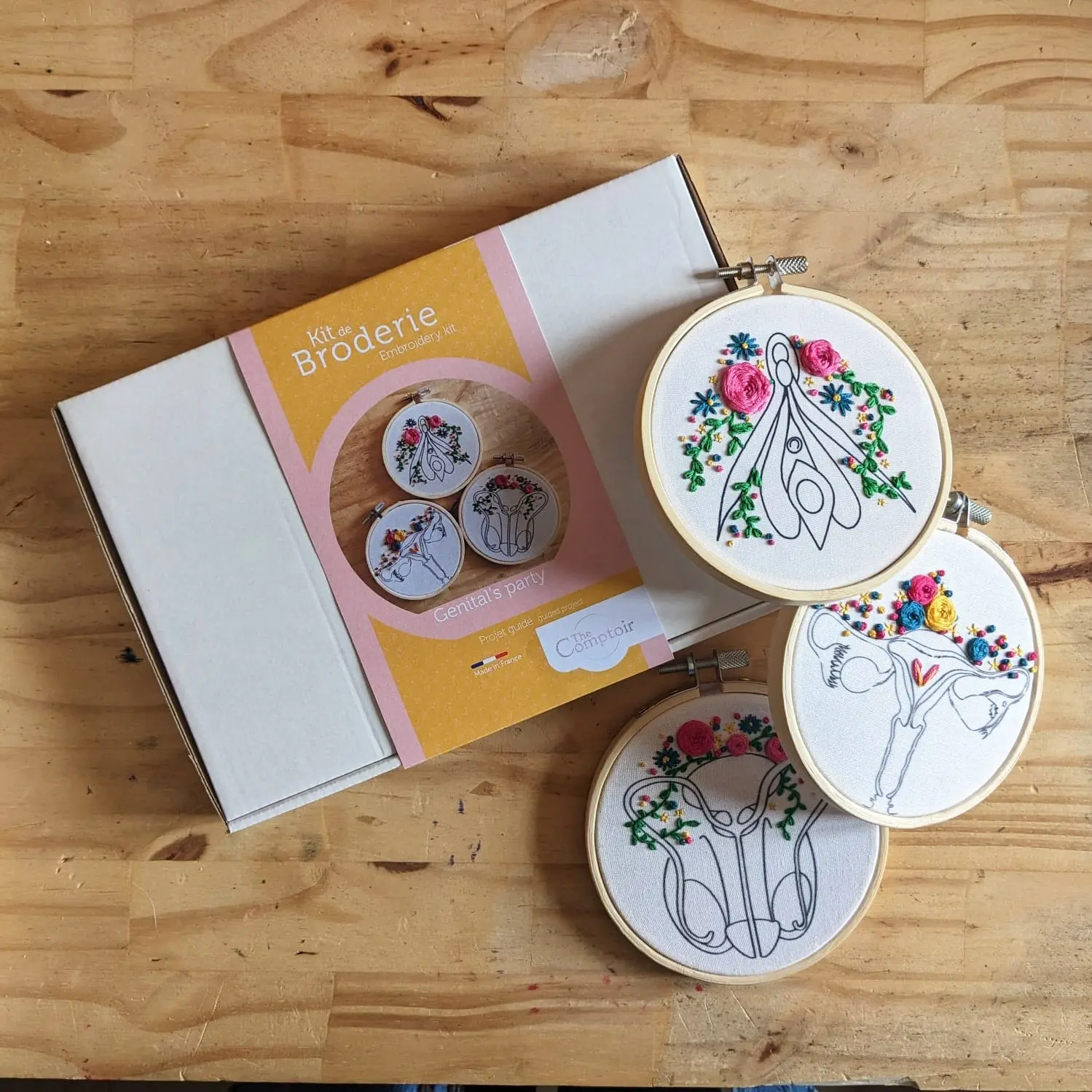 Genital's Party embroidery kit