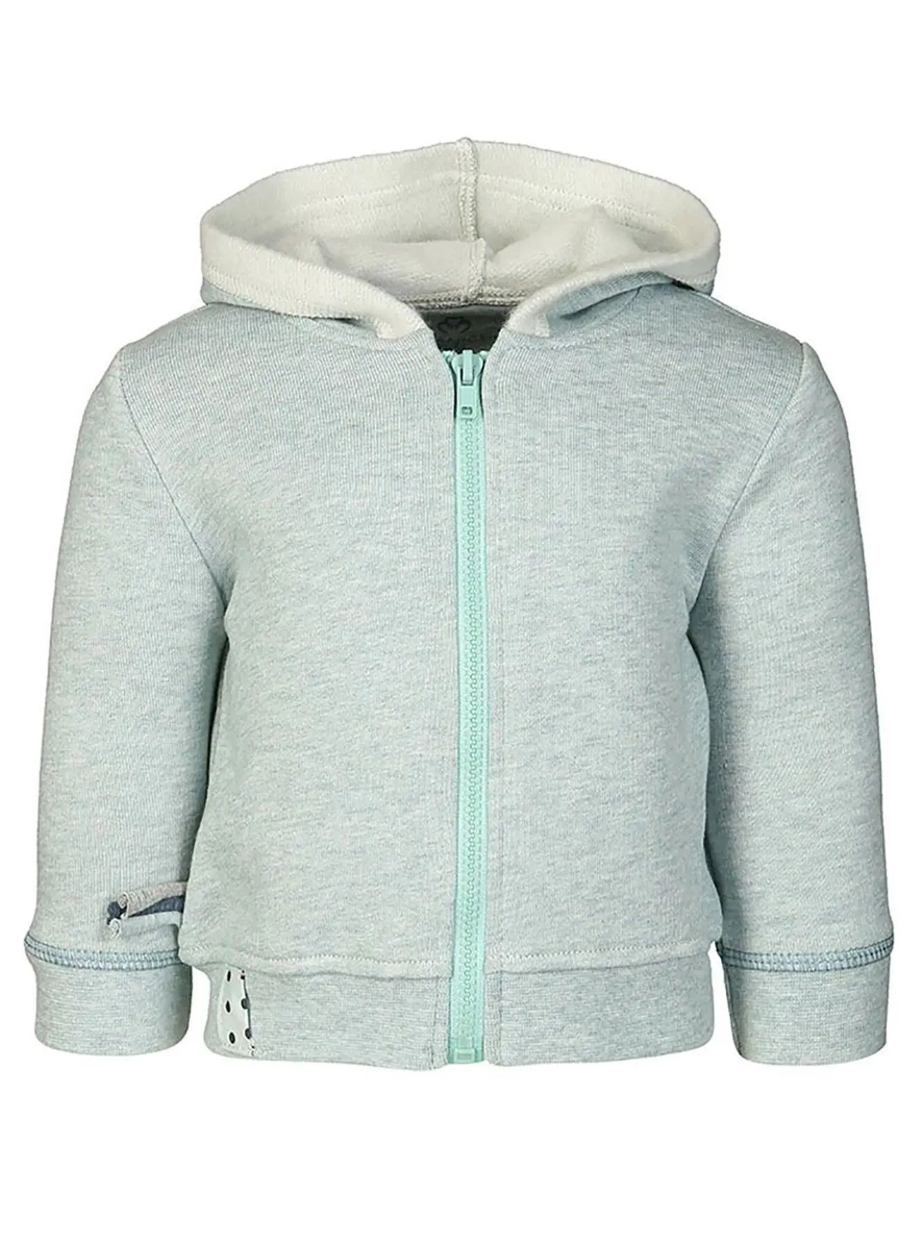 OrganicEra Organic Hooded Jacket, Aqua Melange