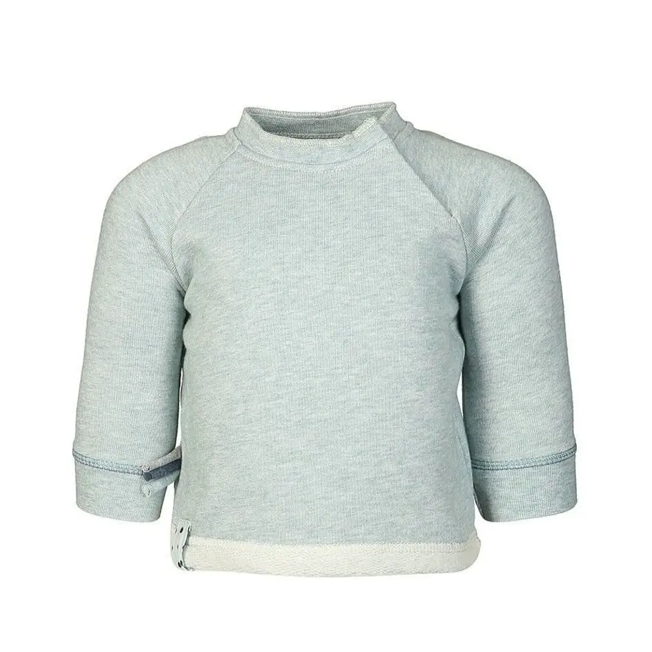 OrganicEra Organic Sweatshirt , Aqua Melange