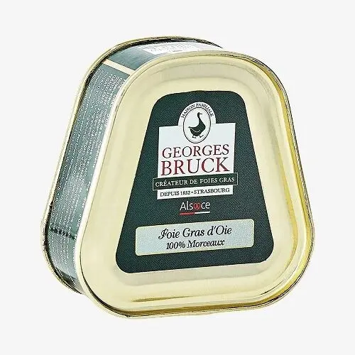 Goose foie gras "trapezoidal box 2 slices" 75g