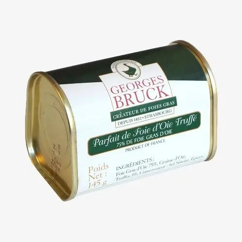 Truffled foie gras parfait (3% truffles) "trapezoidal box" 145g