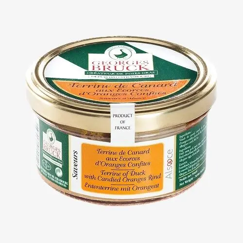 Duck terrine with candied orange peel 140g