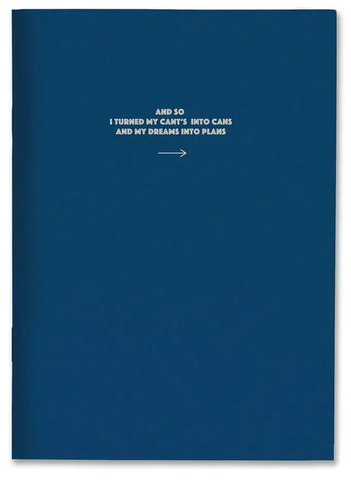 Turn Dreams Into Plans Notebook A5 Blank