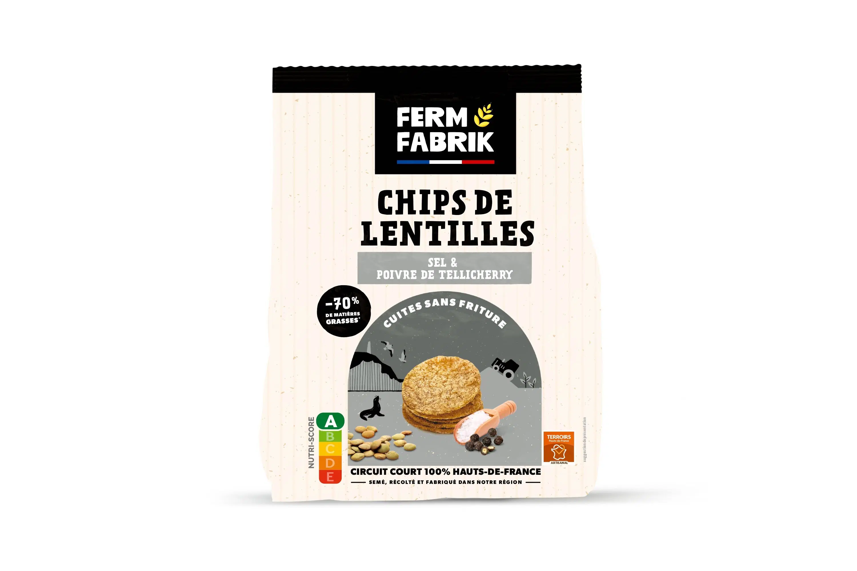 Homemade Lentil Crisps - Pepper & Salt