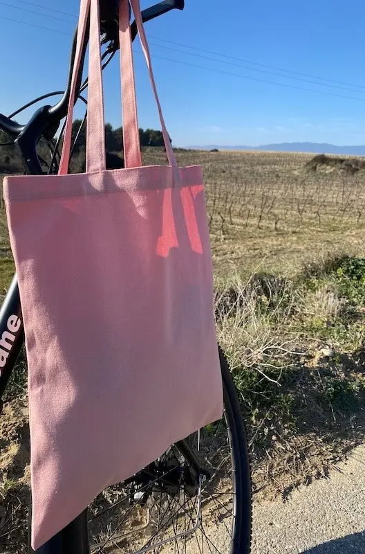 PINK COTTON TOTE BAG