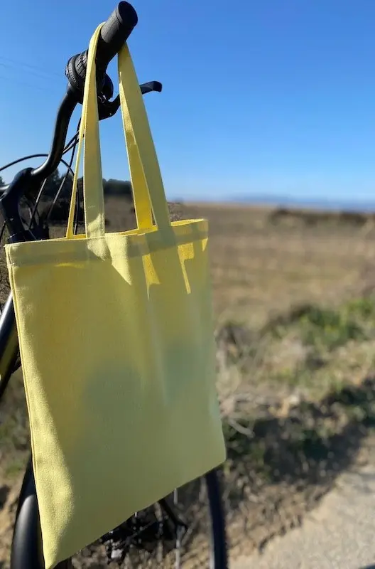 YELLOW COTTON TOTE BAG