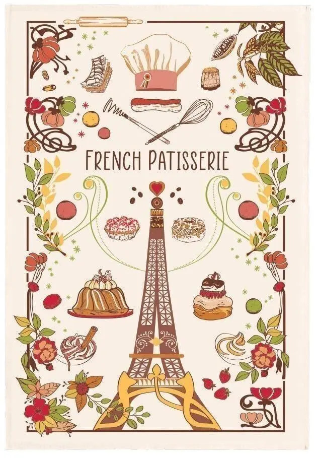 Tea towel La pâtissiere Ecru 48 x 72 - 1610011000