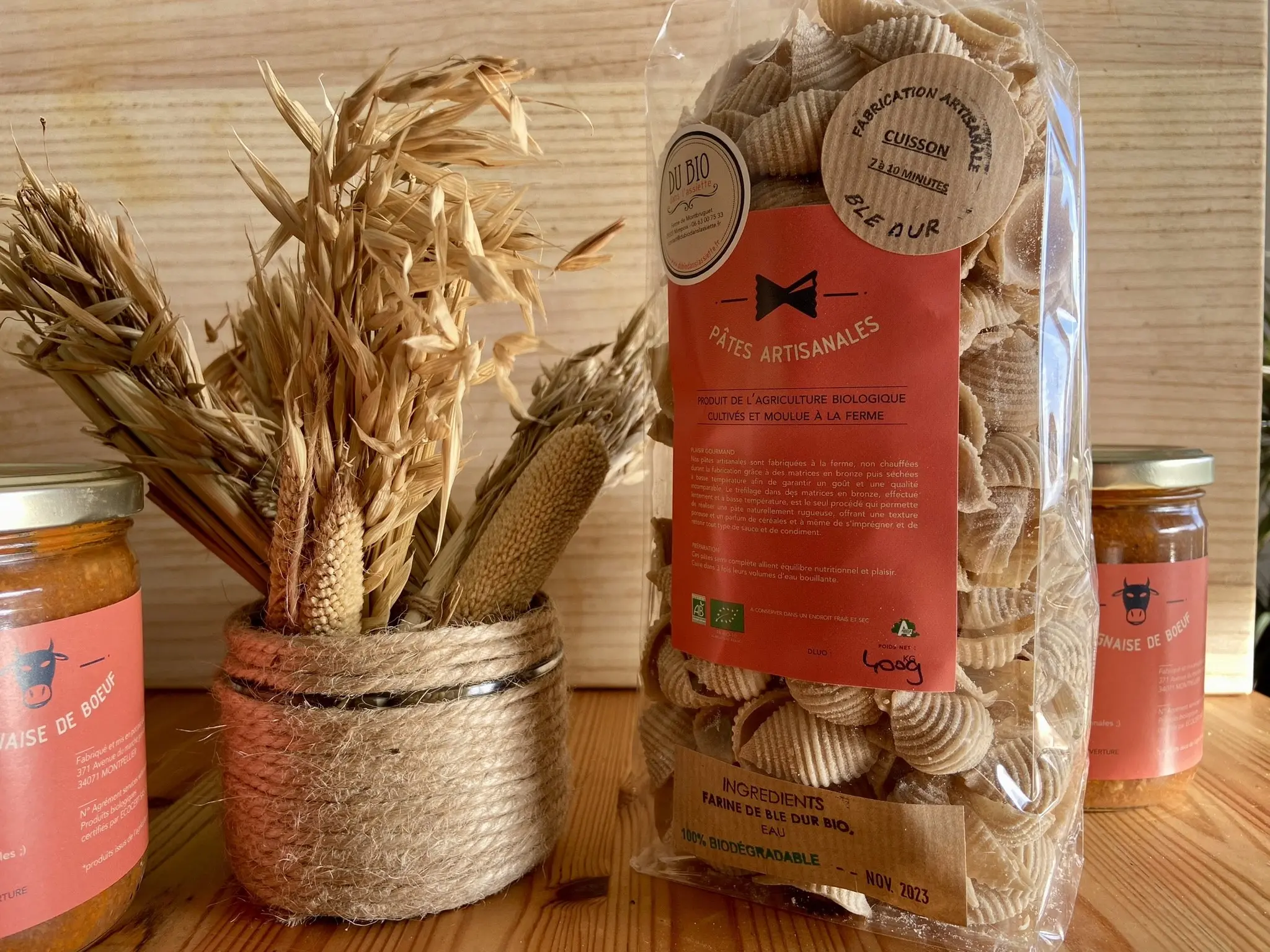 Organic durum wheat conchiglies