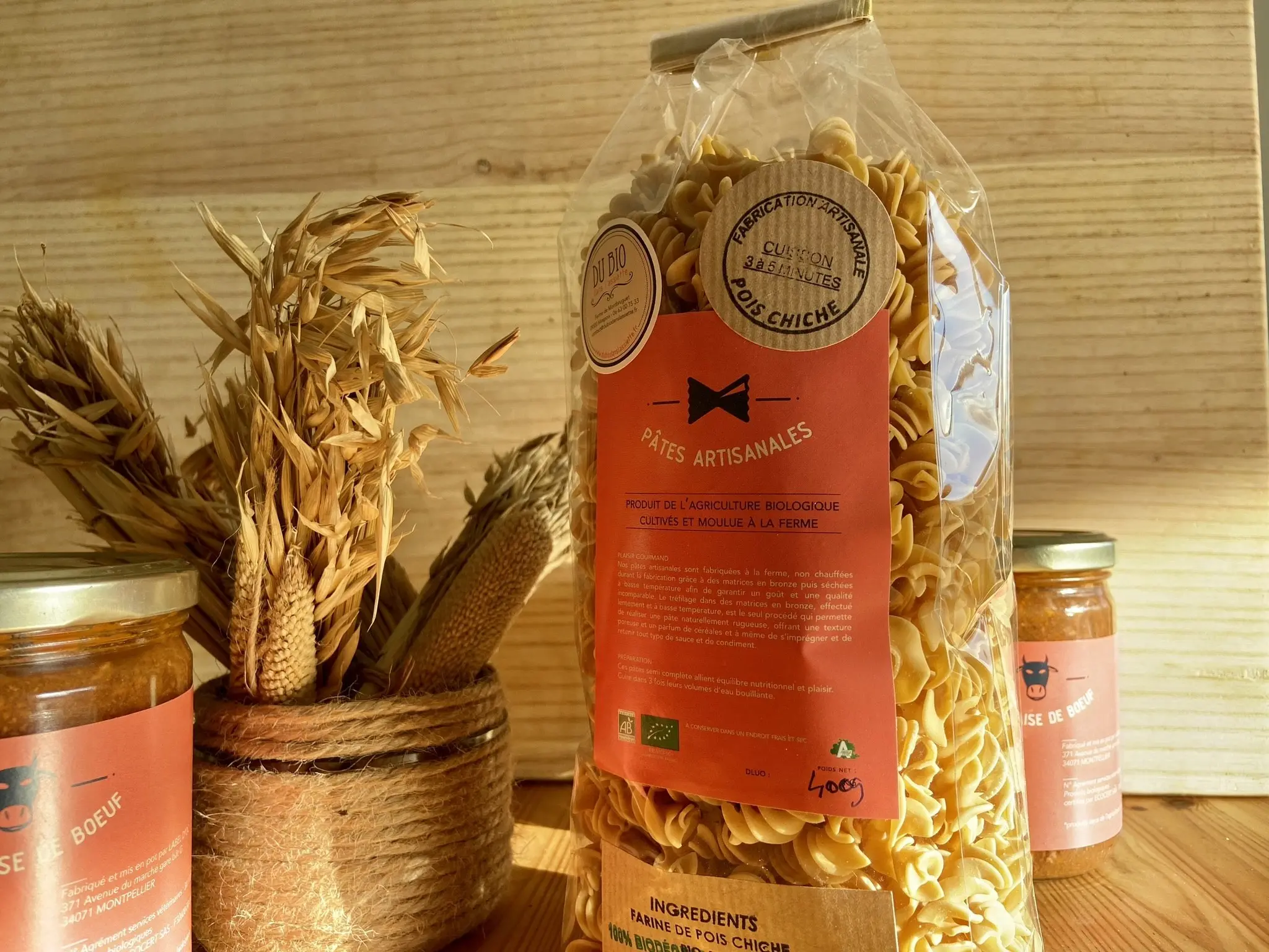 Fusilli 100% organic chickpeas