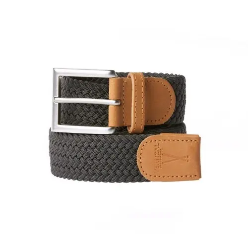 Charcoal Gray Braided Belt