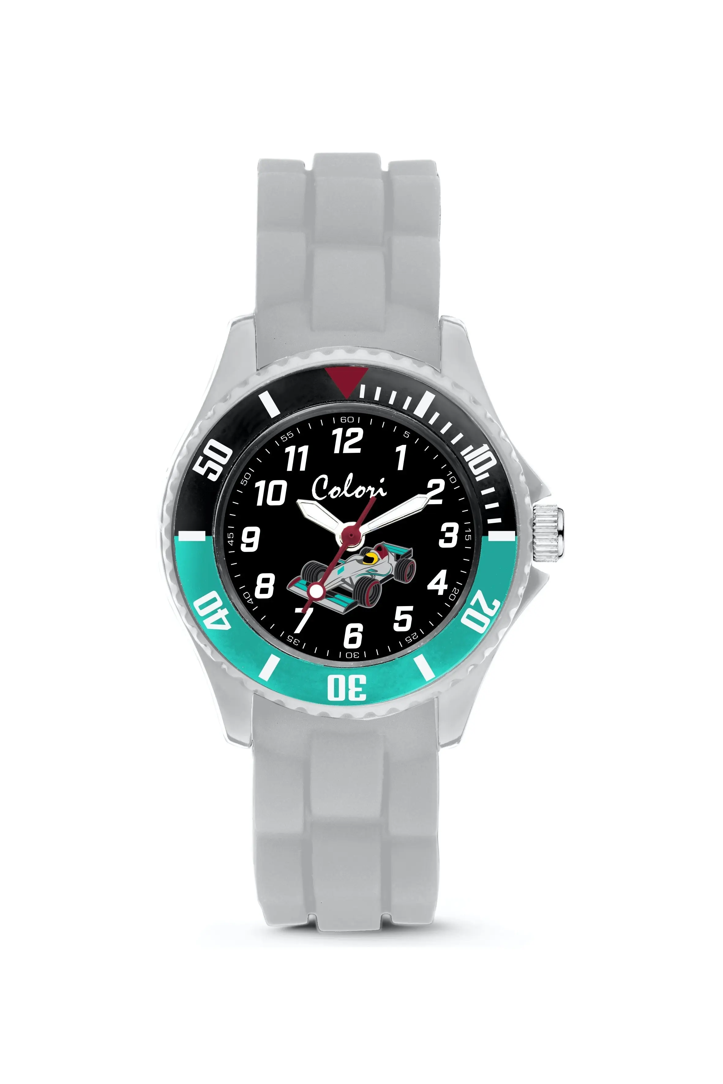 Colori Kidswatch 30MM Race car grey/blue 3ATM