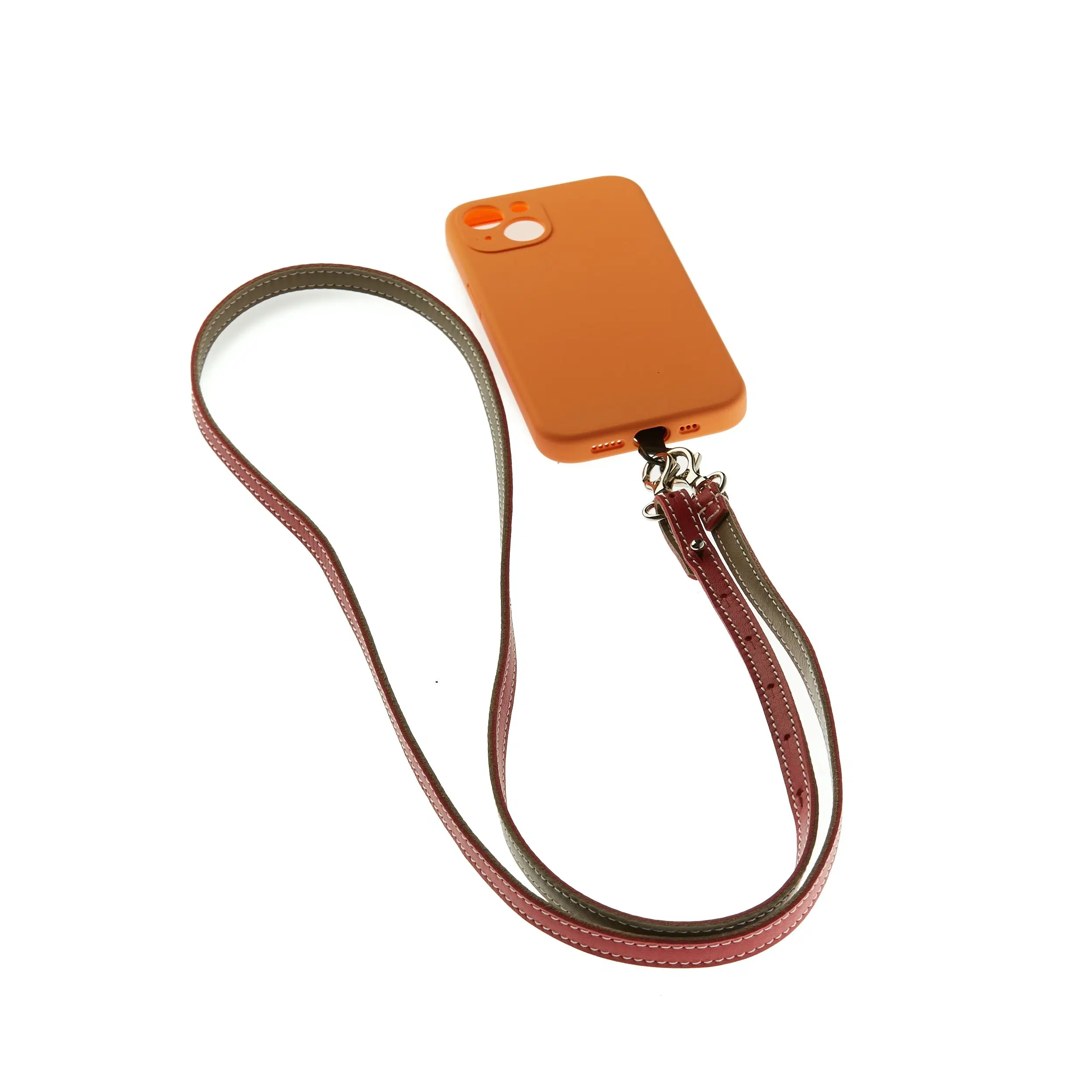 Santa Claus leather phone strap