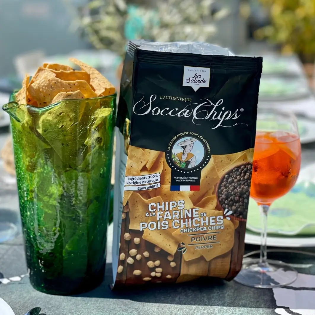 Chickpea flour chips - Pepper