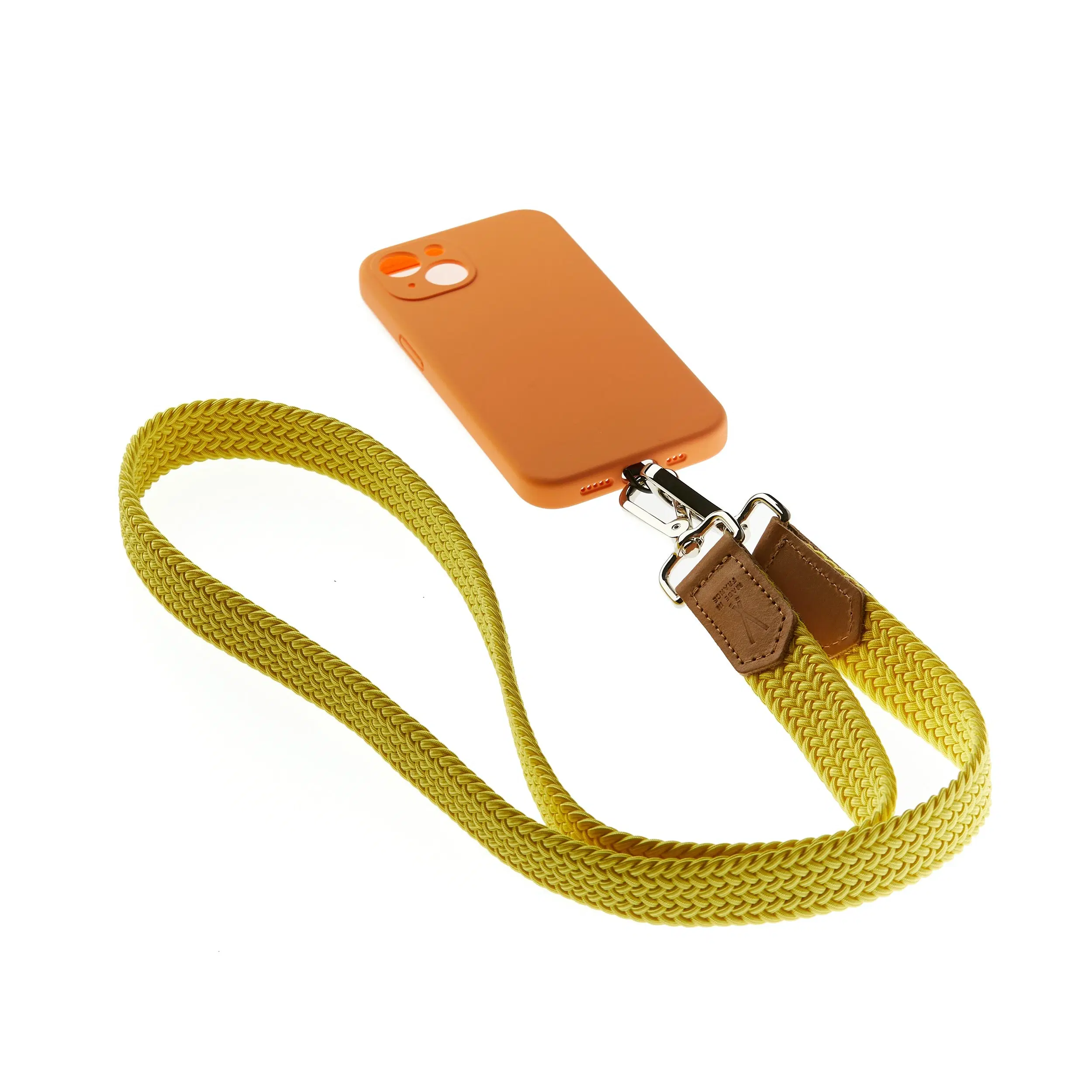 Yellow Braided Phone Lanyard