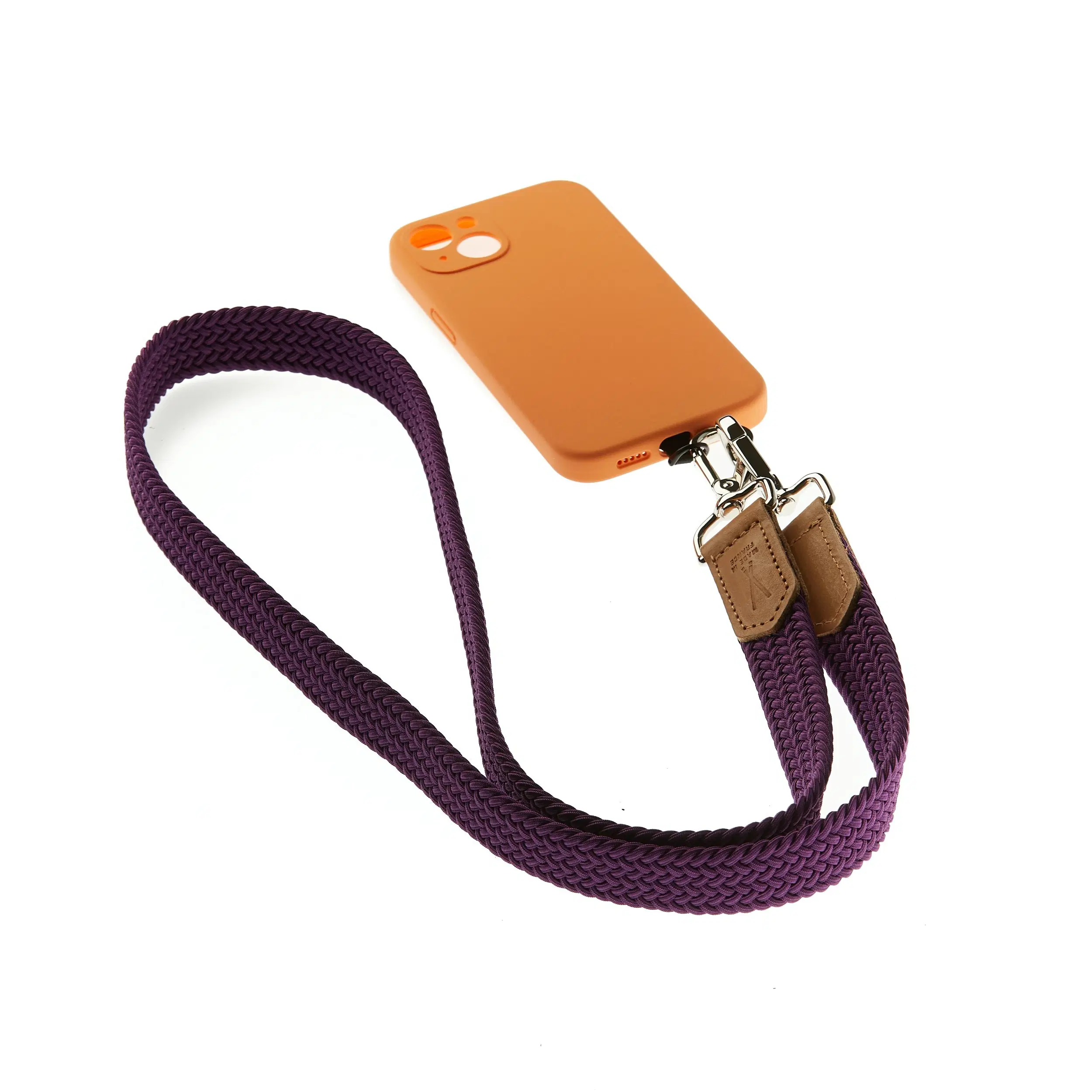 Plum Braided Phone Lanyard