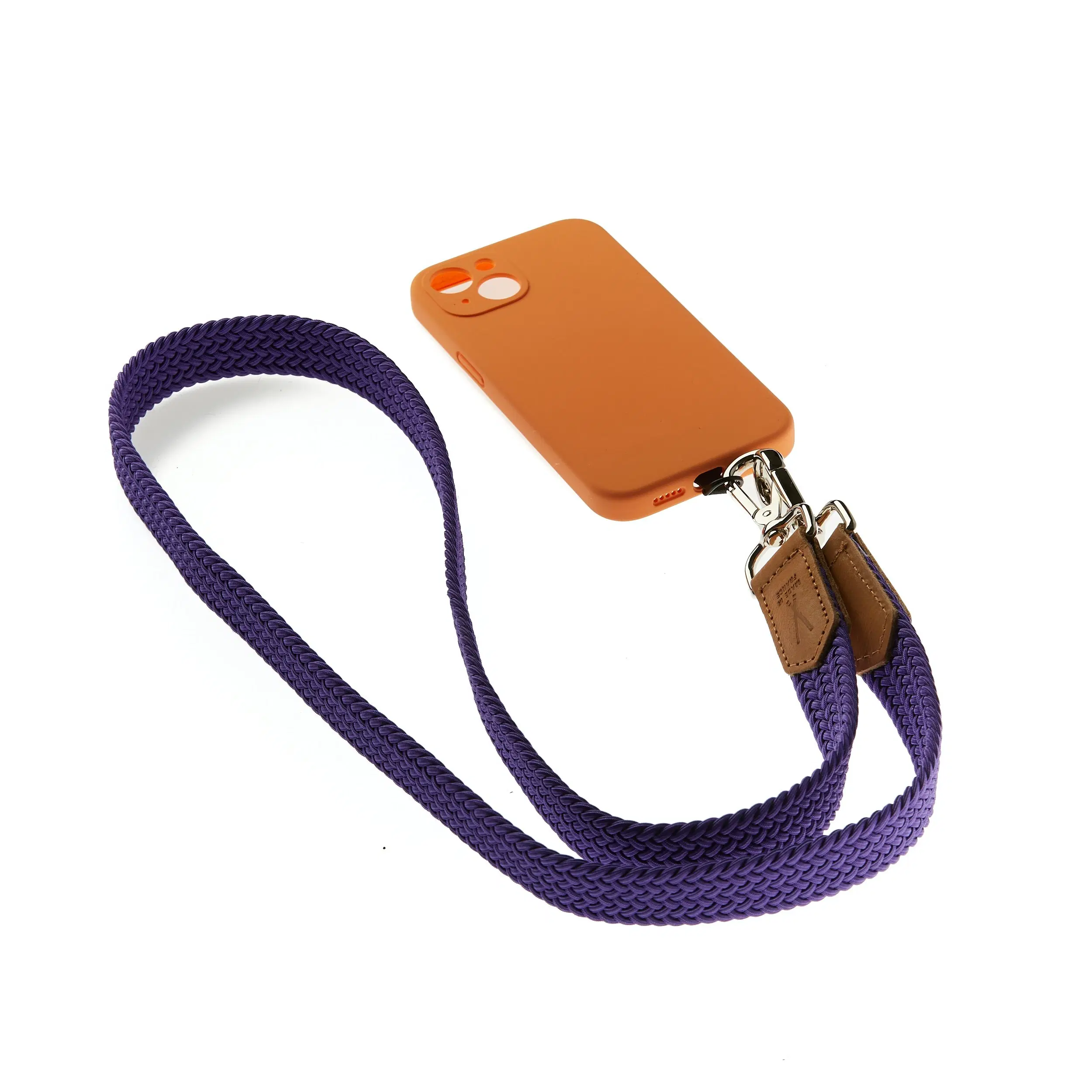 Purple Braided Phone Lanyard