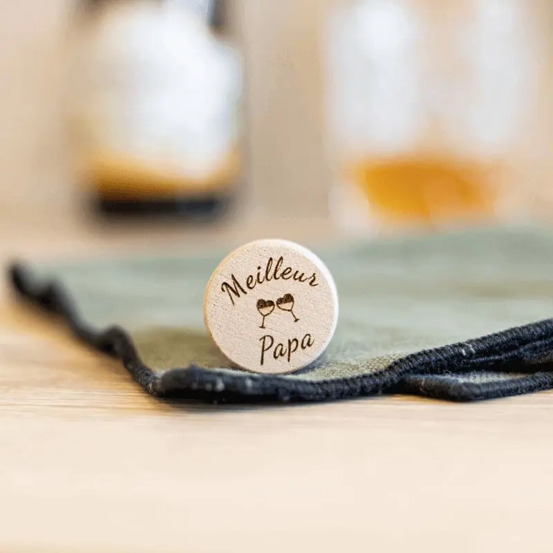 “Best Dad” Wine Bottle Stopper - My Bambou