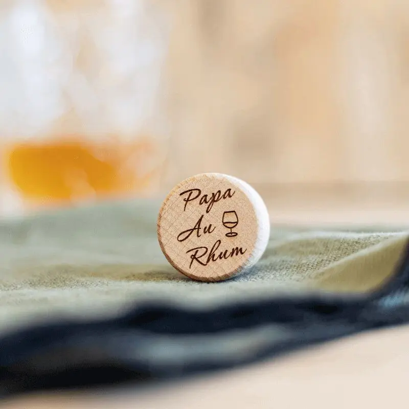 “Papa Au Rhum” Wine Bottle Stopper - My Bambou