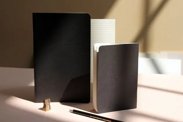 Set of 3 flexible notebooks - A6 black