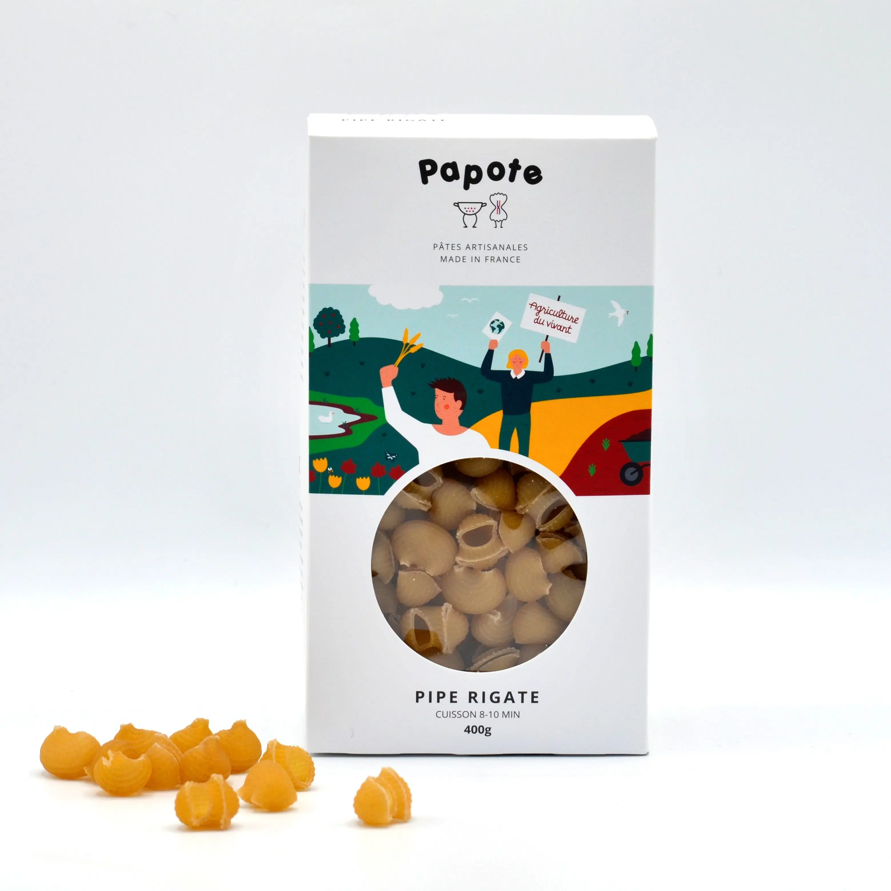 Pipe rigate paste - Artisanal and French - 400g