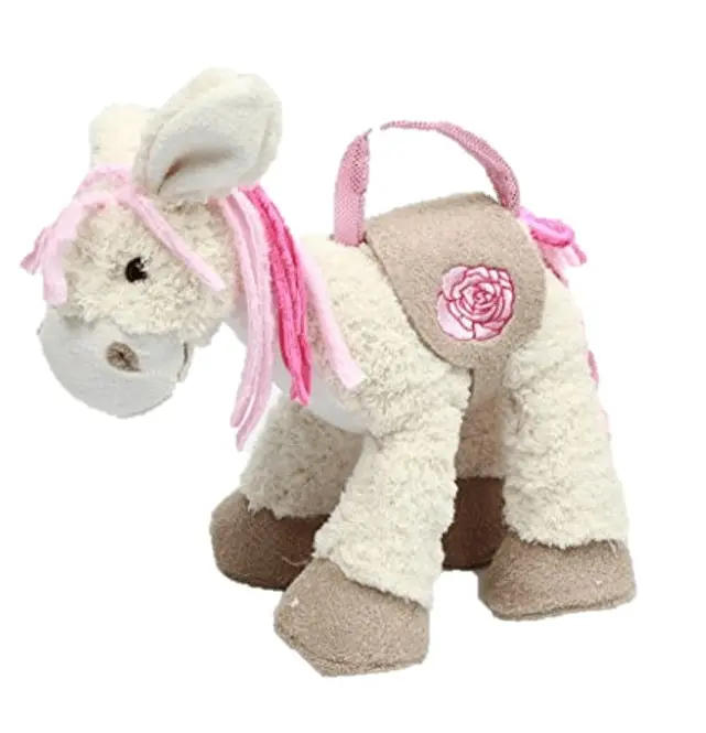 Sweety Toys 10141 plush donkey bag pink, handbag for children