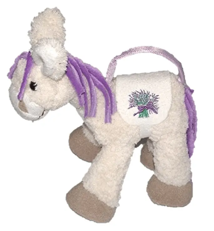 Sweety Toys 10158 Plush Donkey Bag purple, handbag for children