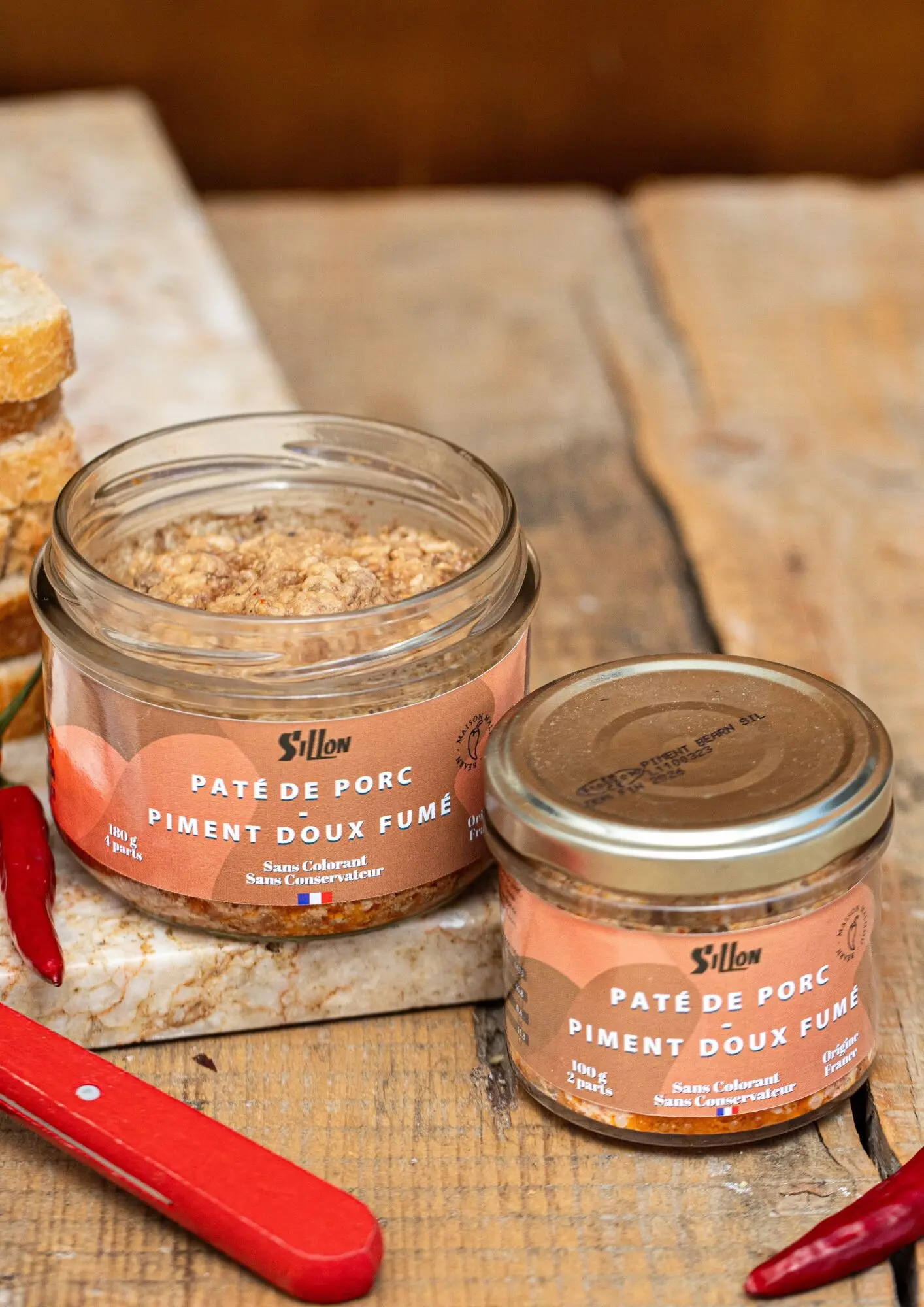 Pork Pâté, Smoked Sweet Pepper with Beech