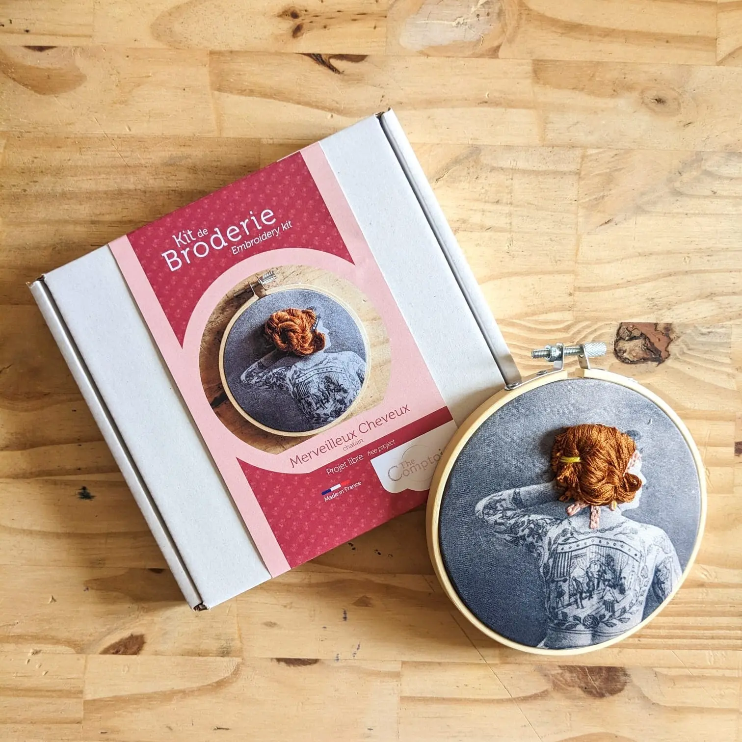 embroidery kit - Wonderful Chestnut Hair