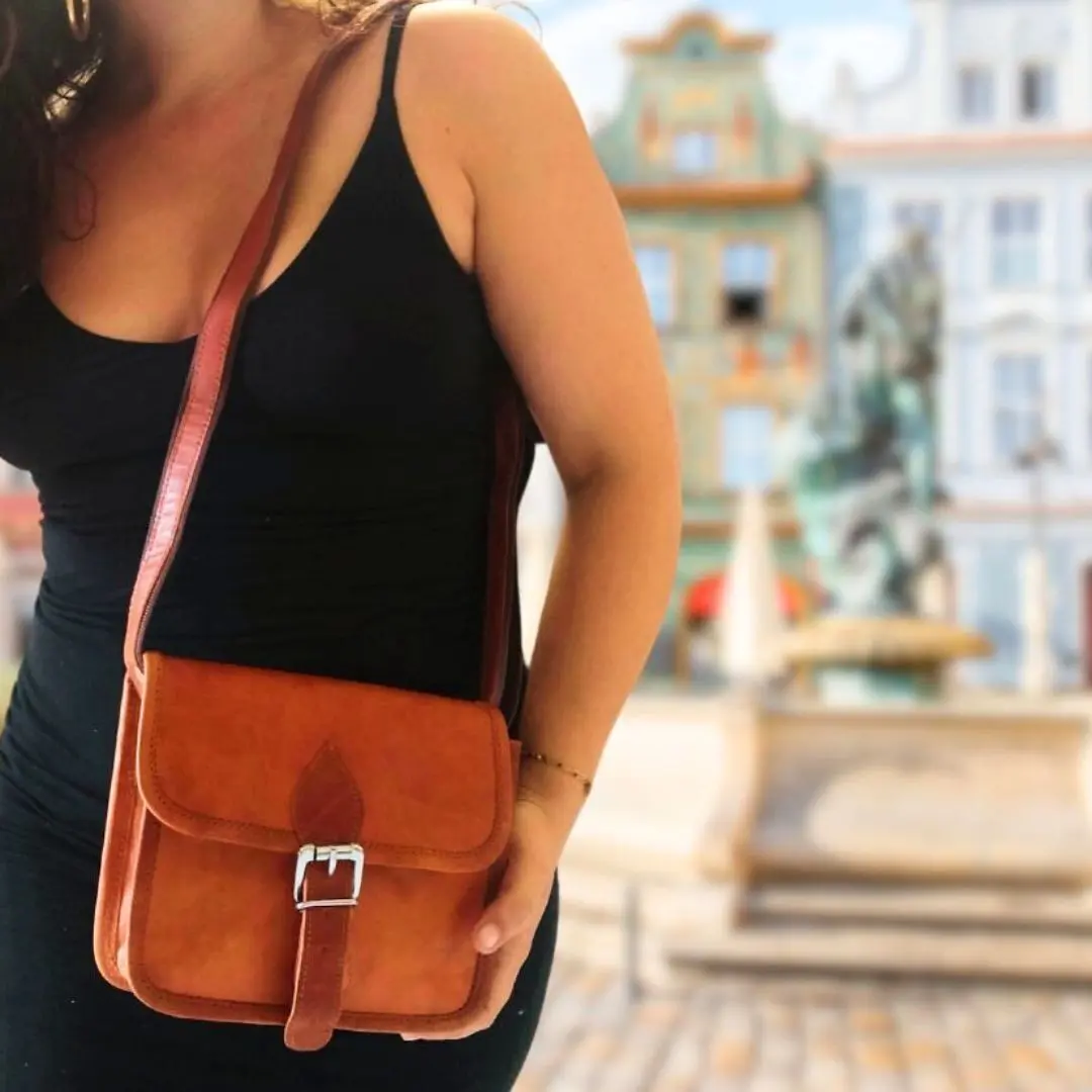 Sac bandoulière en cuir pour femme - SLIMI LOCK 1 BIG