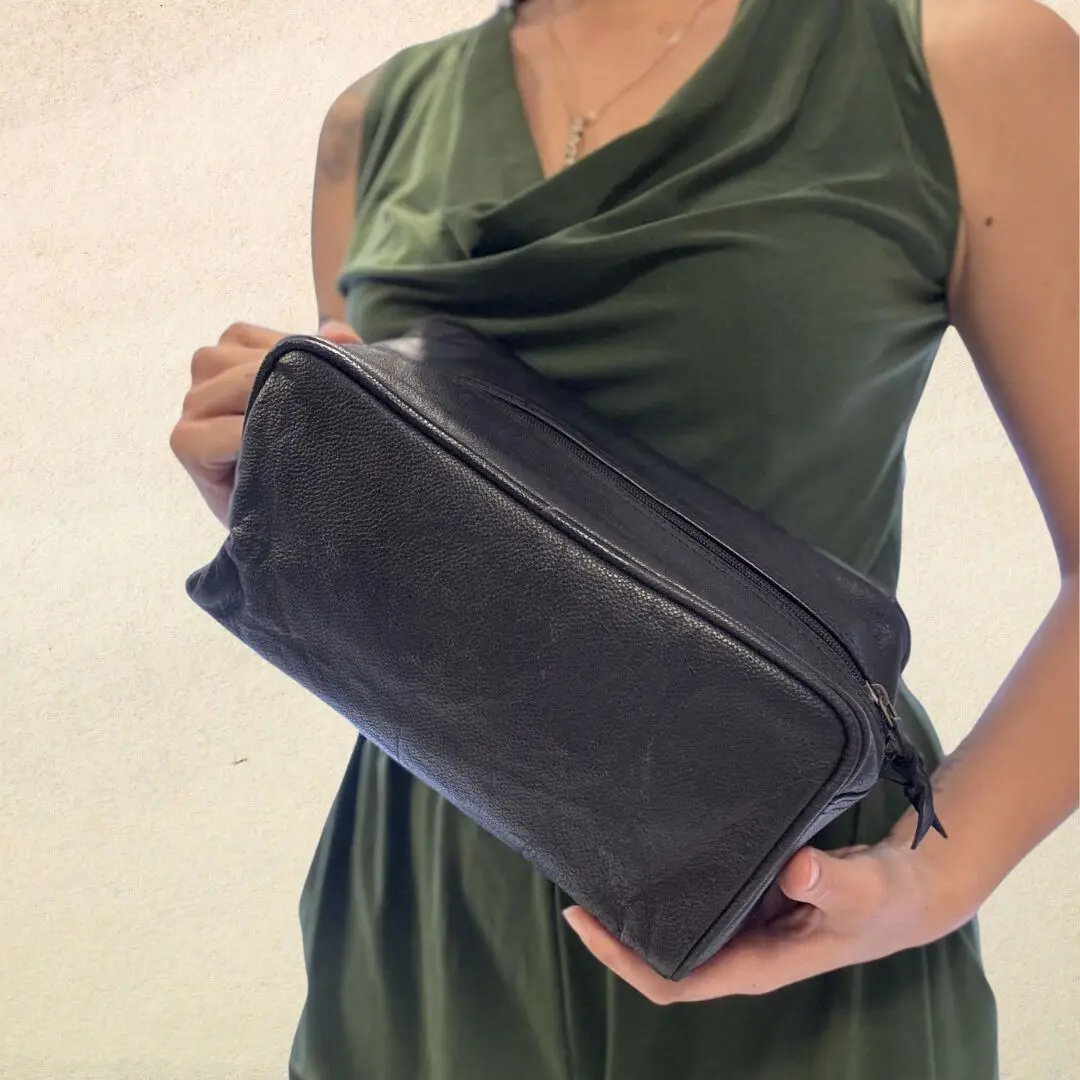 Trousse de toilette cuir chic et classique - TROUSSE DE TOILETTE