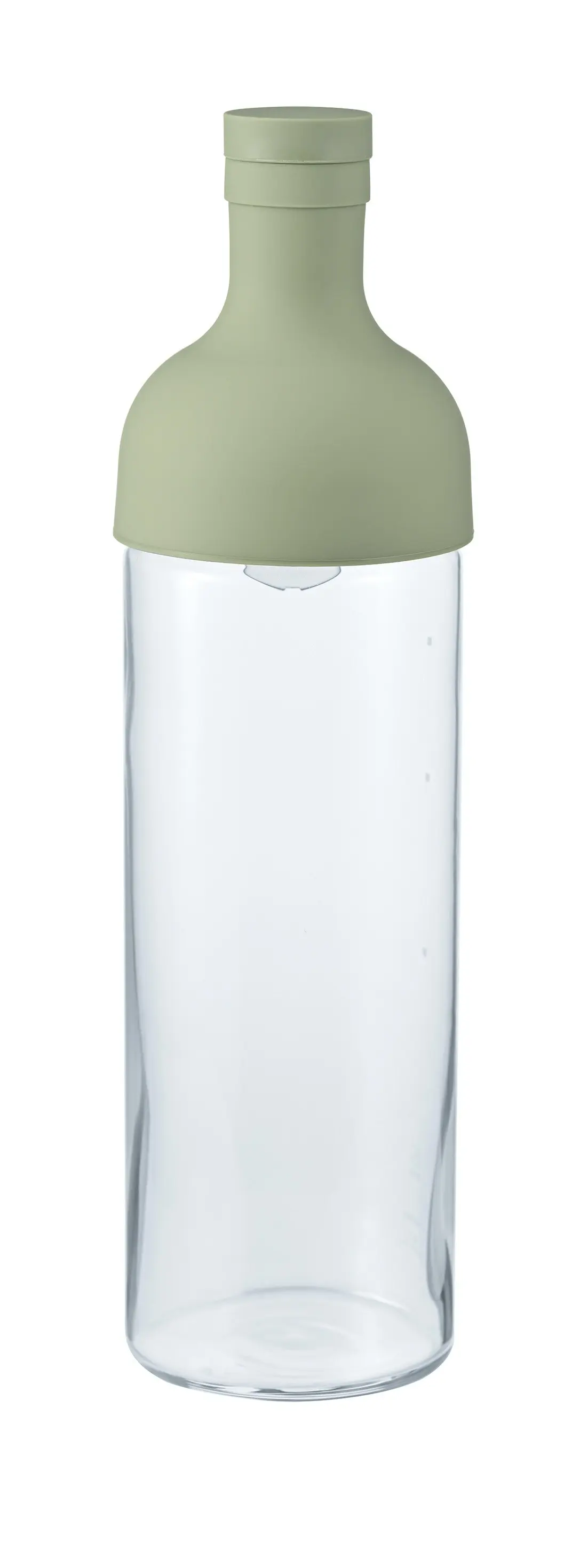 Menta de botella de vidrio de té helado