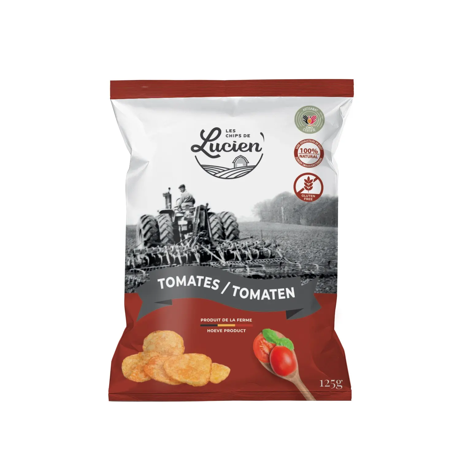 Lucien Tomatoes crisps 125 gr