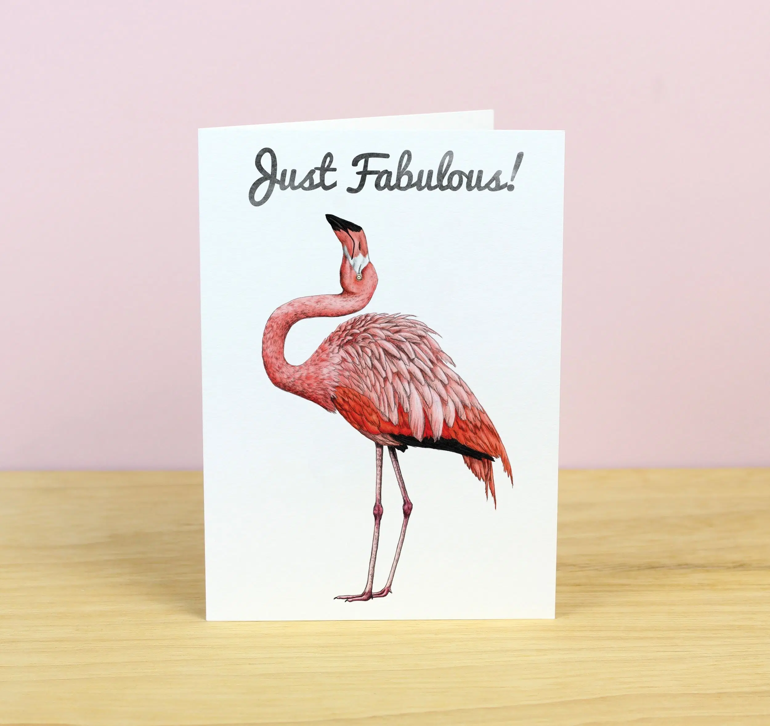 Fabelhafte Flamingo-Grußkarte