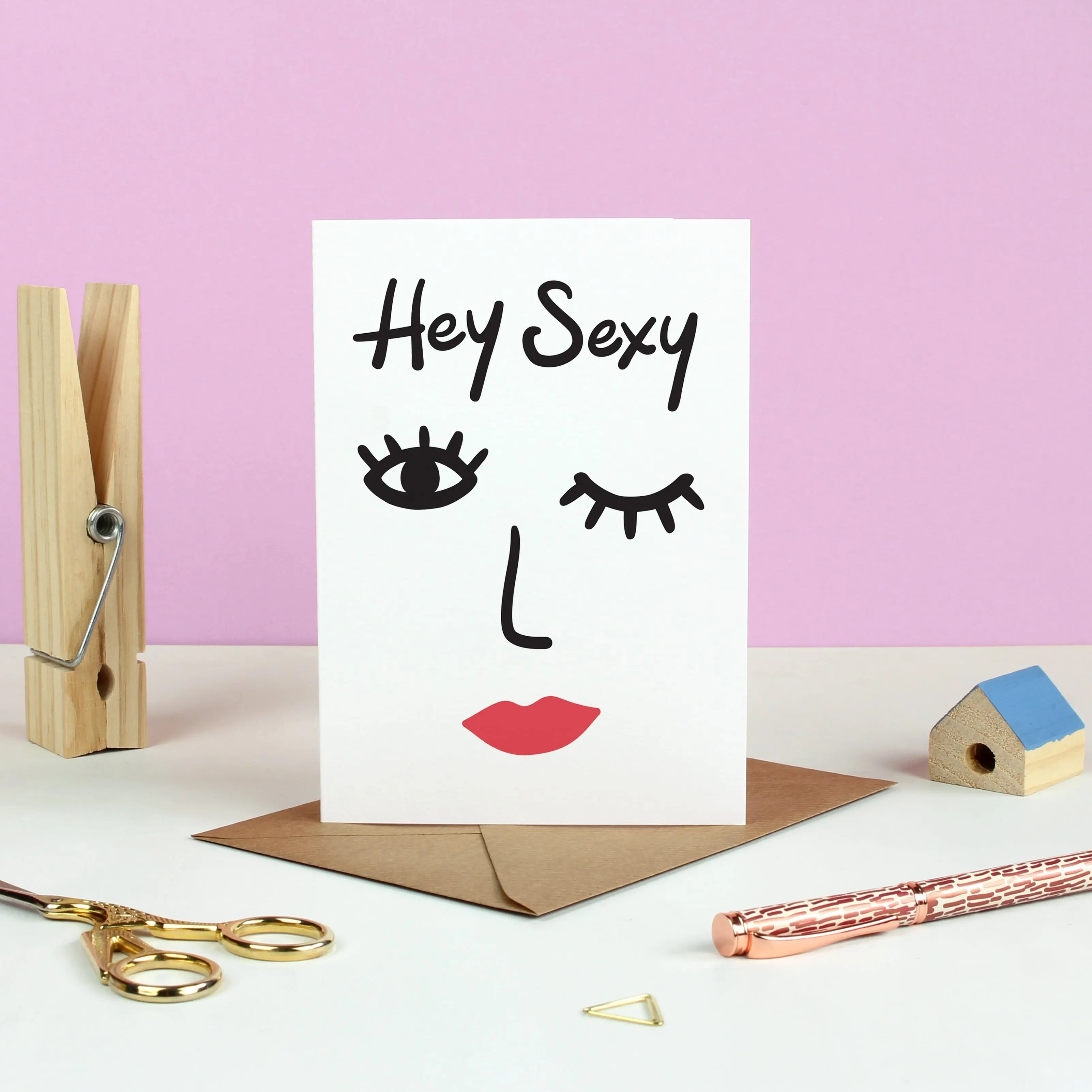 Hey sexy Grußkarte