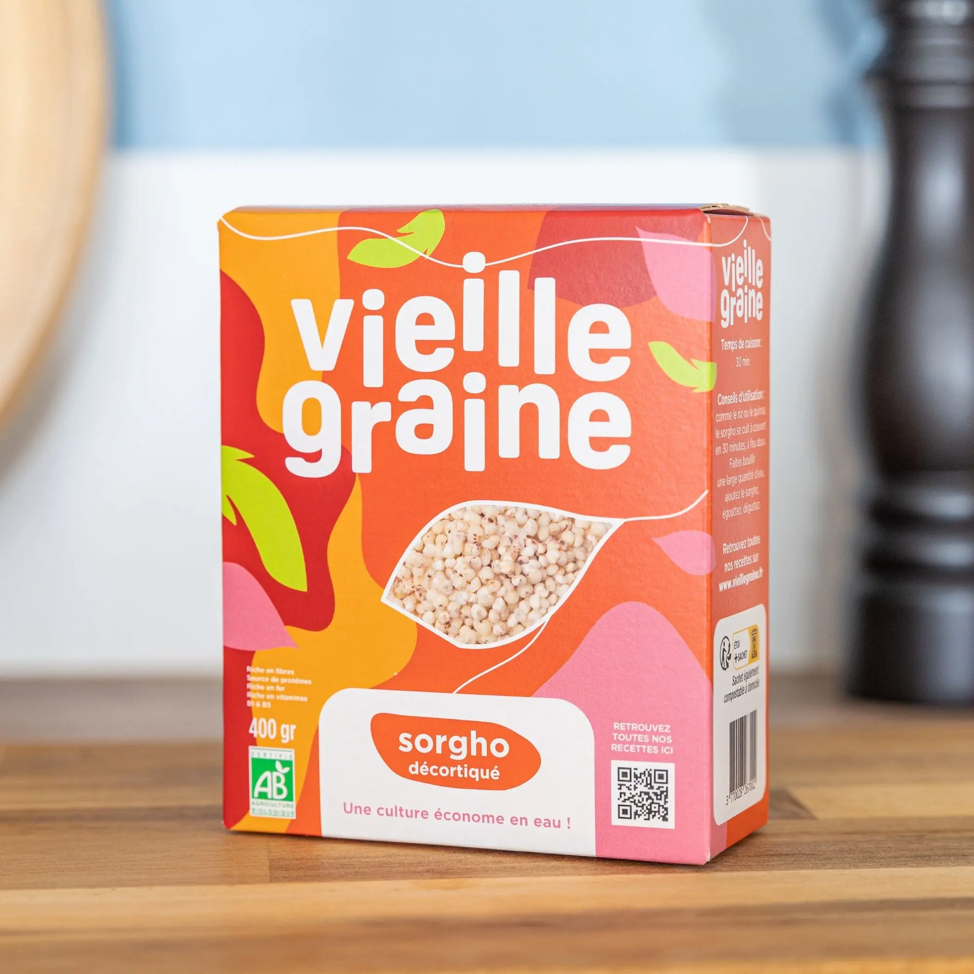 Sorgho décortiqué bio - 400 g