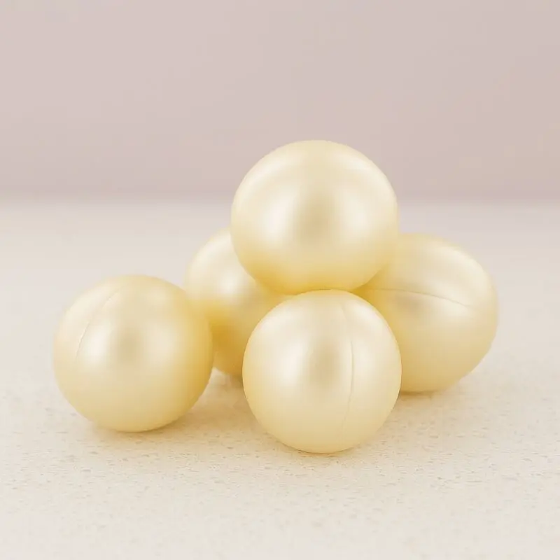 200 Round Coconut Scent Bath Beads with Soybean Oil - Paraben Free - Ball for Foot Bath