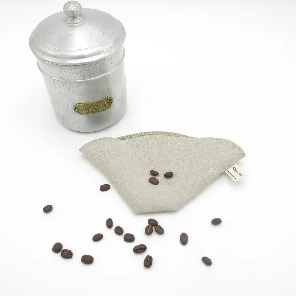 Organic linen coffee filter