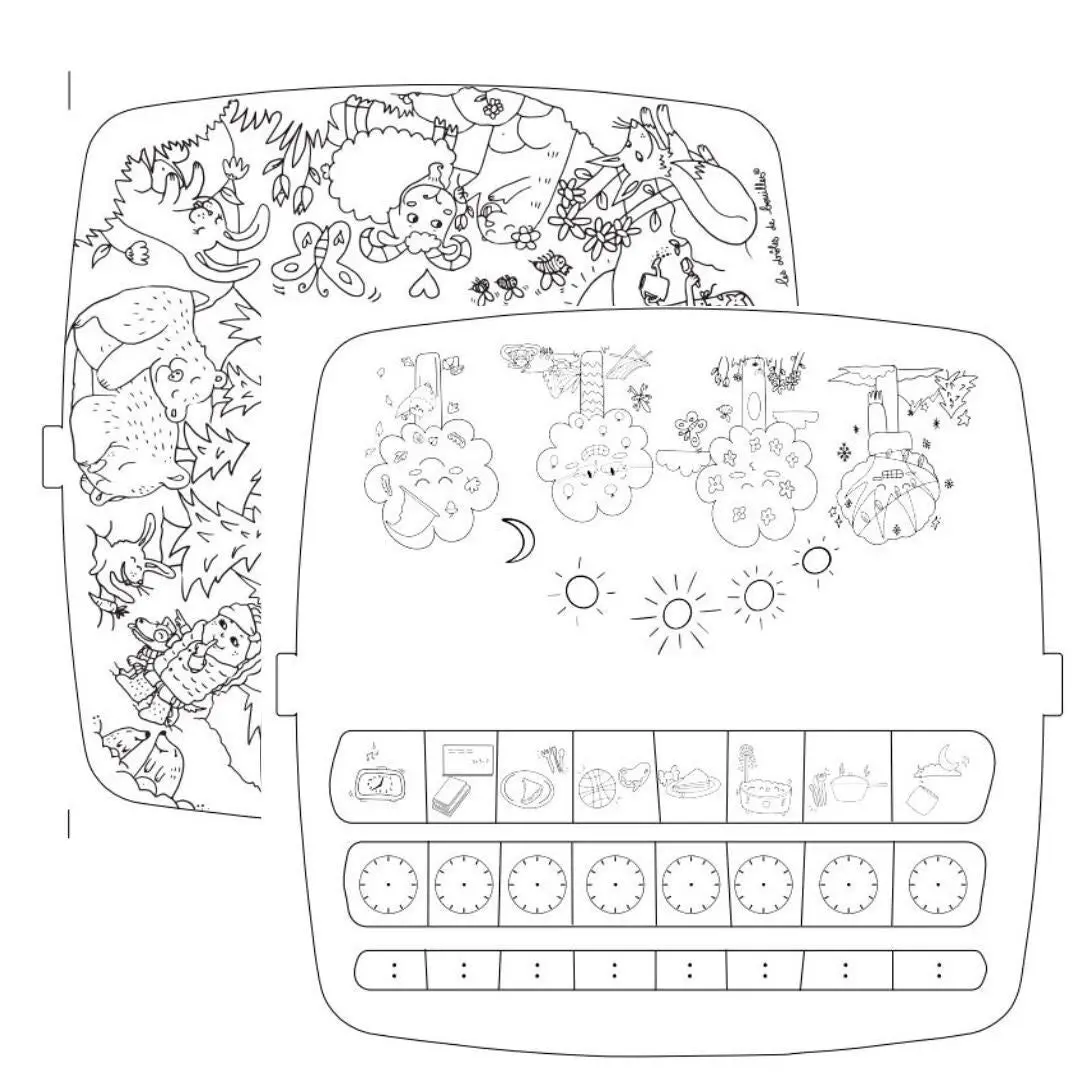 Coloritable Refill - Forest & Learn the time
