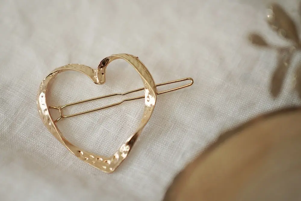 Haarspange Emy Gold Heart