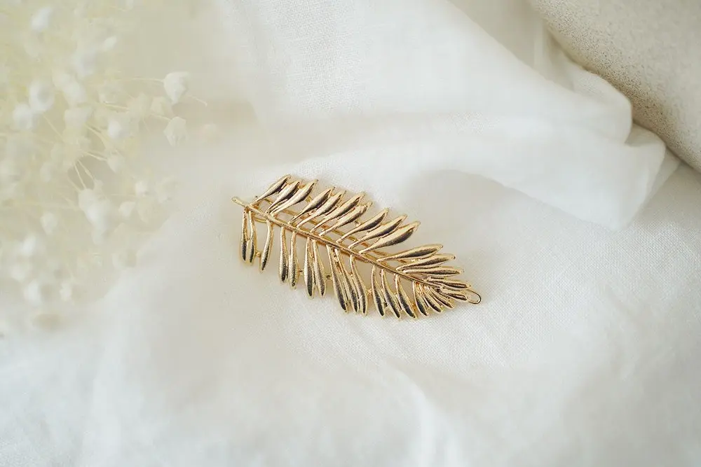 Goldene Feder Leana Haarspange