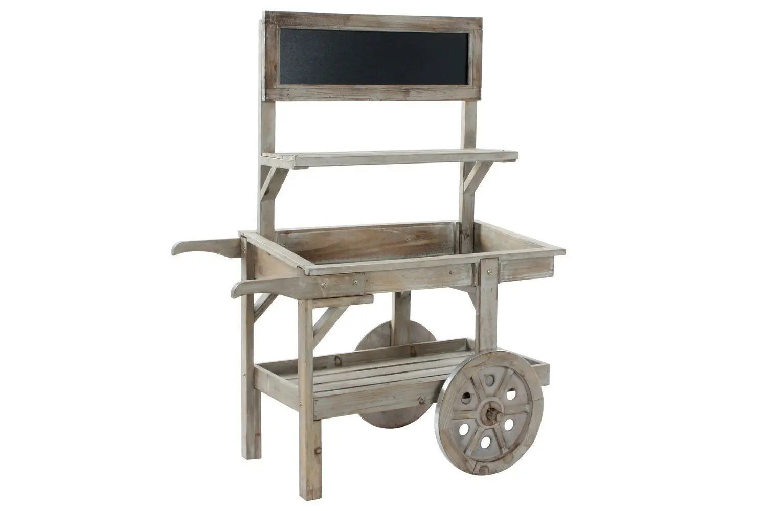 CARRELLO ABETE ARDESIA 87X41X109 RUOTE MARRONE CHIARO JA196720