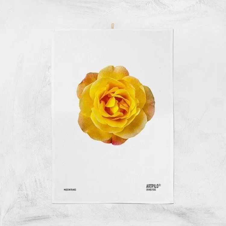 Cotton flower kitchen towel