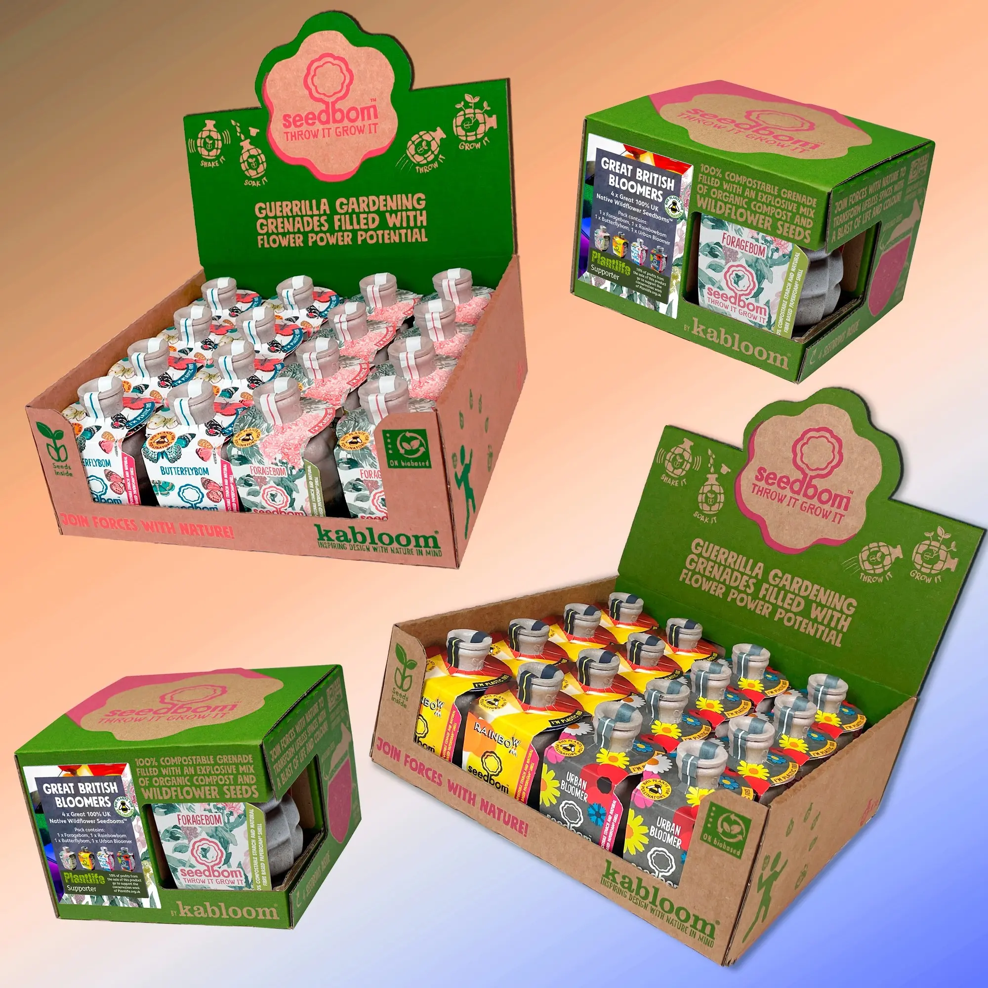 Great British Bloomers Seedbom Trade Bundle (Save 5%)