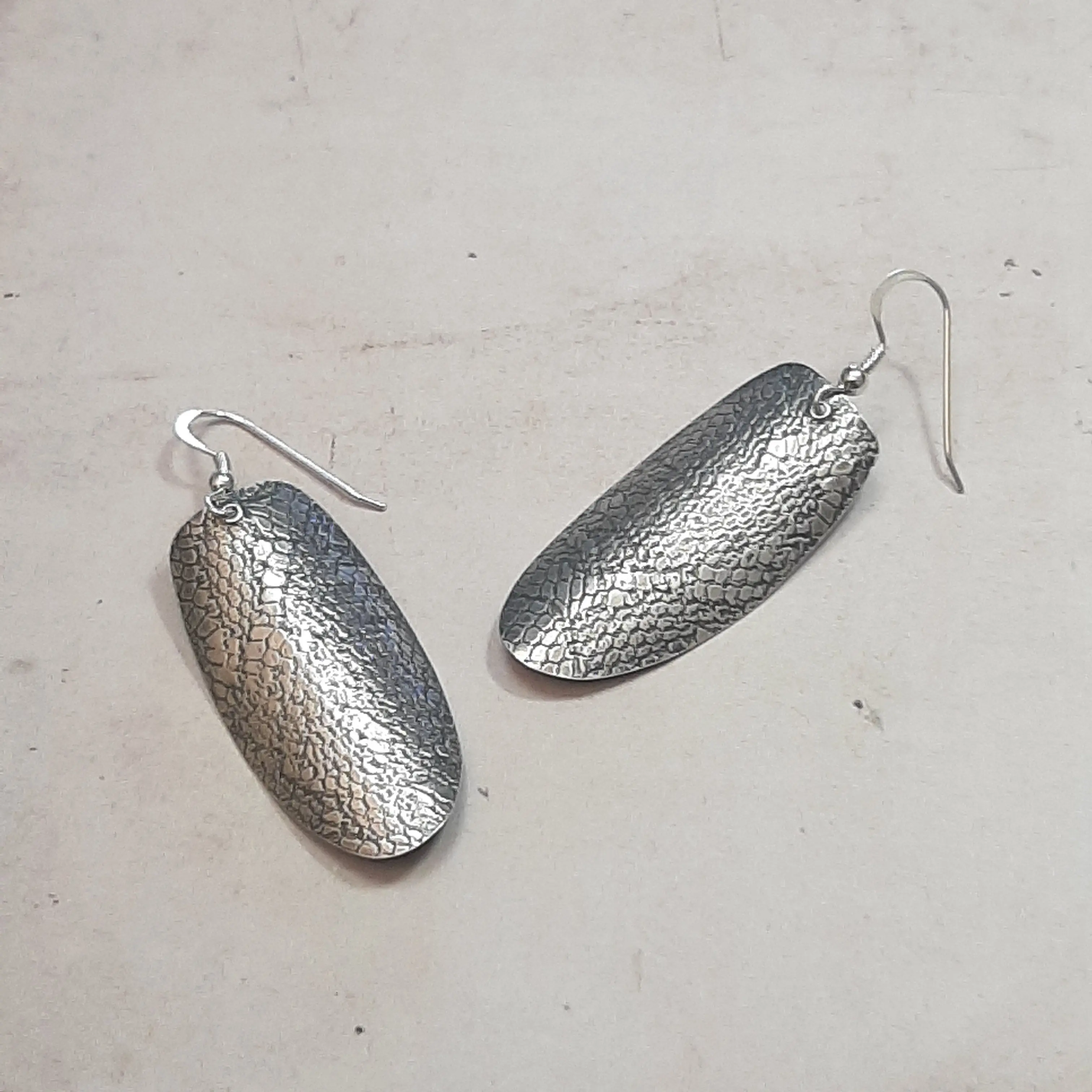 Ethnic Tramas Silver 925 Earrings