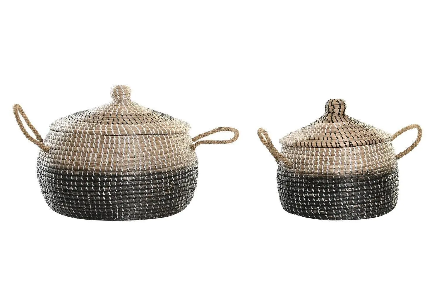 CESTA SET 2 SEAGRASS 41X41X33 NATURAL DC192018