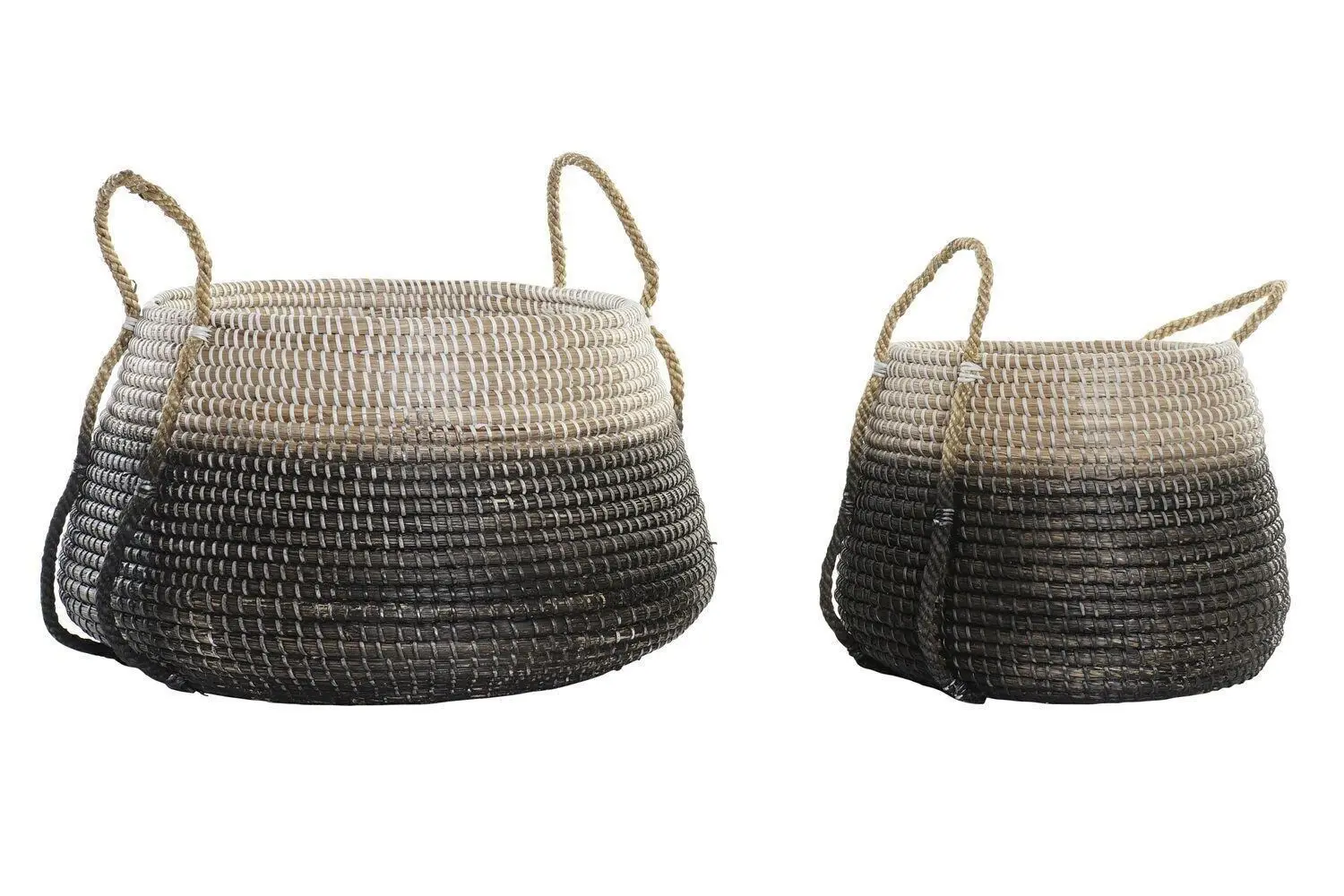 CESTA SET 2 SEAGRASS 52X52X40 NATURAL DC192019